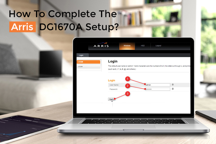 How To Complete The Arris DG1670A Setup